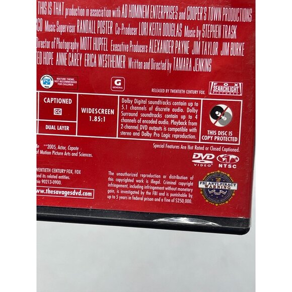 Savages dvd 2007 copyright 114 min R 20th century fox movie English READ - Picture 6 of 7